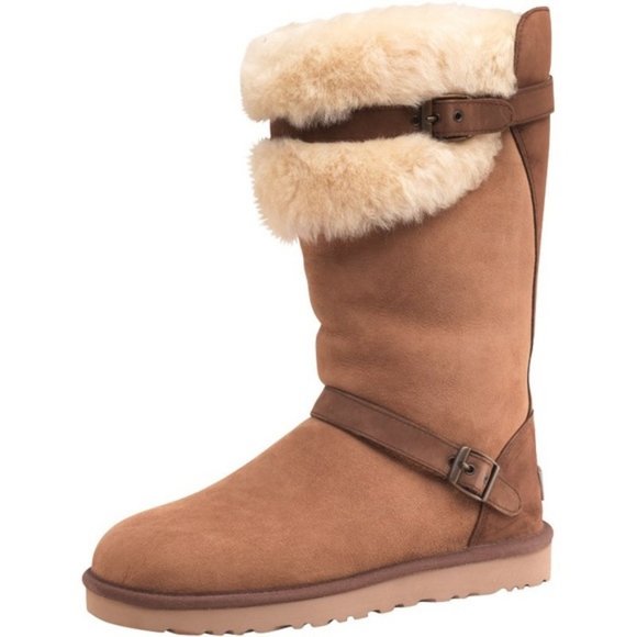 UGG Shoes - NEW UGG Women's Brown Ciera Shearling trimmed Suede Boots